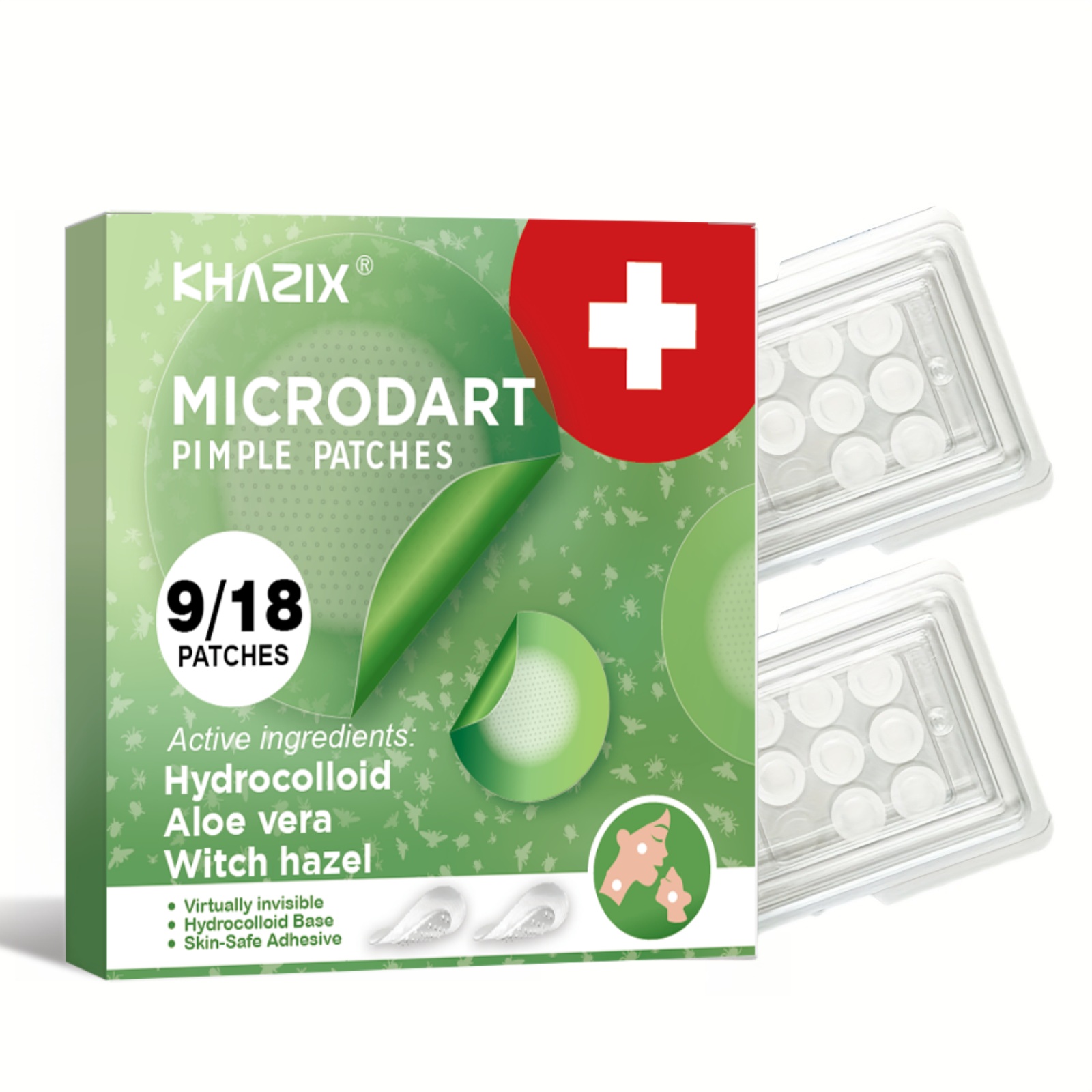 Hydrocolloid Pimple Patch - Overnight Micro-Dart Acne Patches - Dissolve
