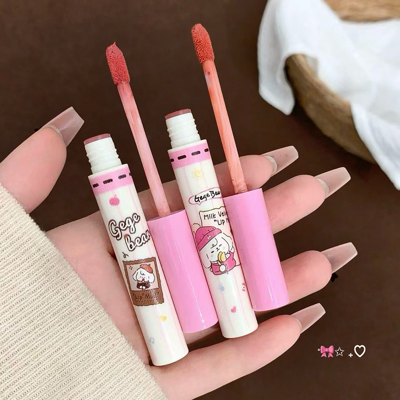 Gege Bear 6PC Velvet Lip Mud S - đánh giá và giá Matte Velvet Lip Tint Long Lasting