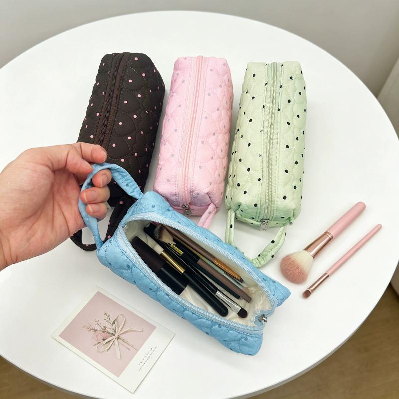 Portable Polka Dot Cosmetic Ba - đánh giá và giá Makeup