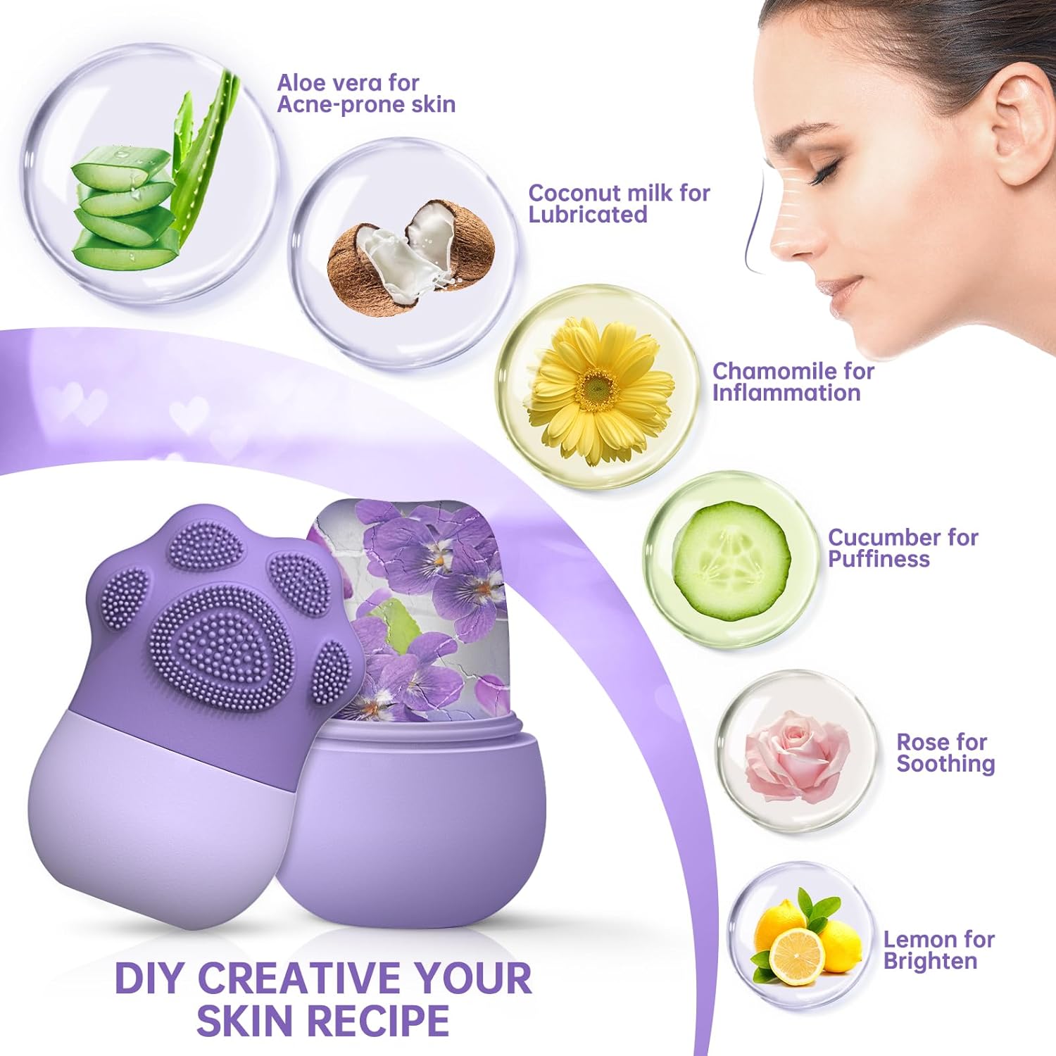 Facial Ice Roller for Skin Car - đánh giá và giá Face Ice Roller Puffiness