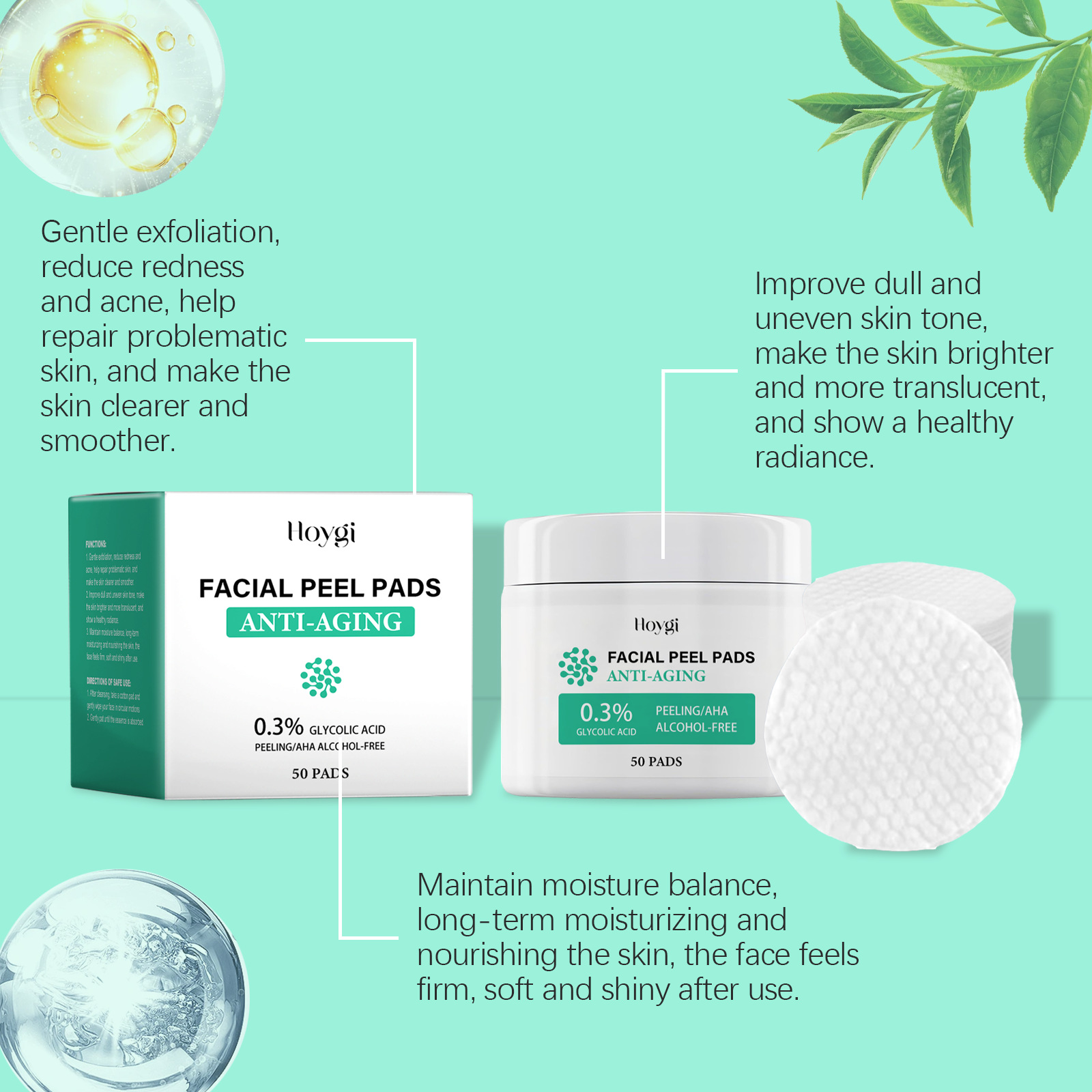 Glycolic Acid Cotton Pads Shri - đánh giá và giá Salicylic Acid Blackhead Remover