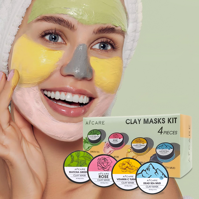 4 Pcs Clay Face Mask Set - Tur - đánh giá và giá Green Tea Cleansing Clay Mask