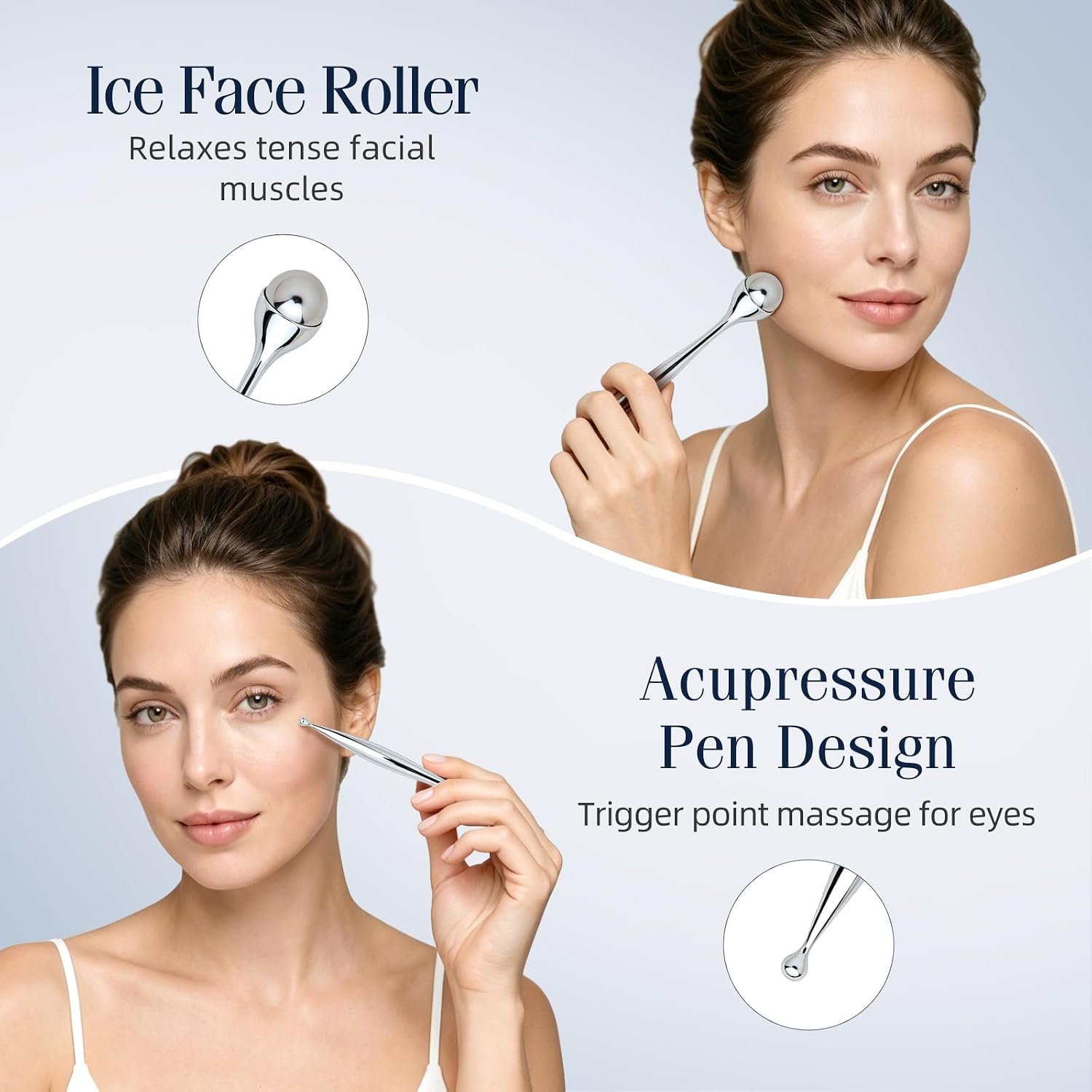 Metal Face Roller Massager Eye - đánh giá và giá Face Ice Roller Puffiness