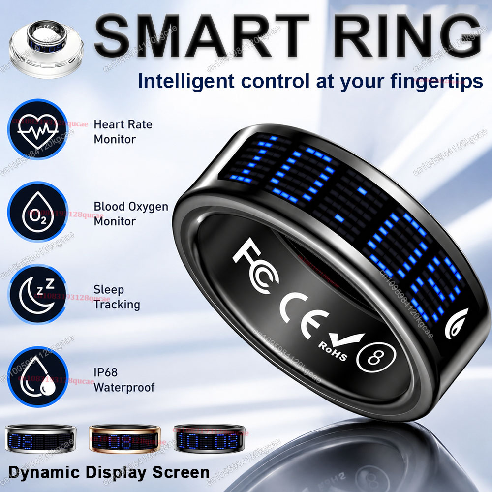 Smart Ring Display Screen Touc - đánh giá và giá Health Monitors
