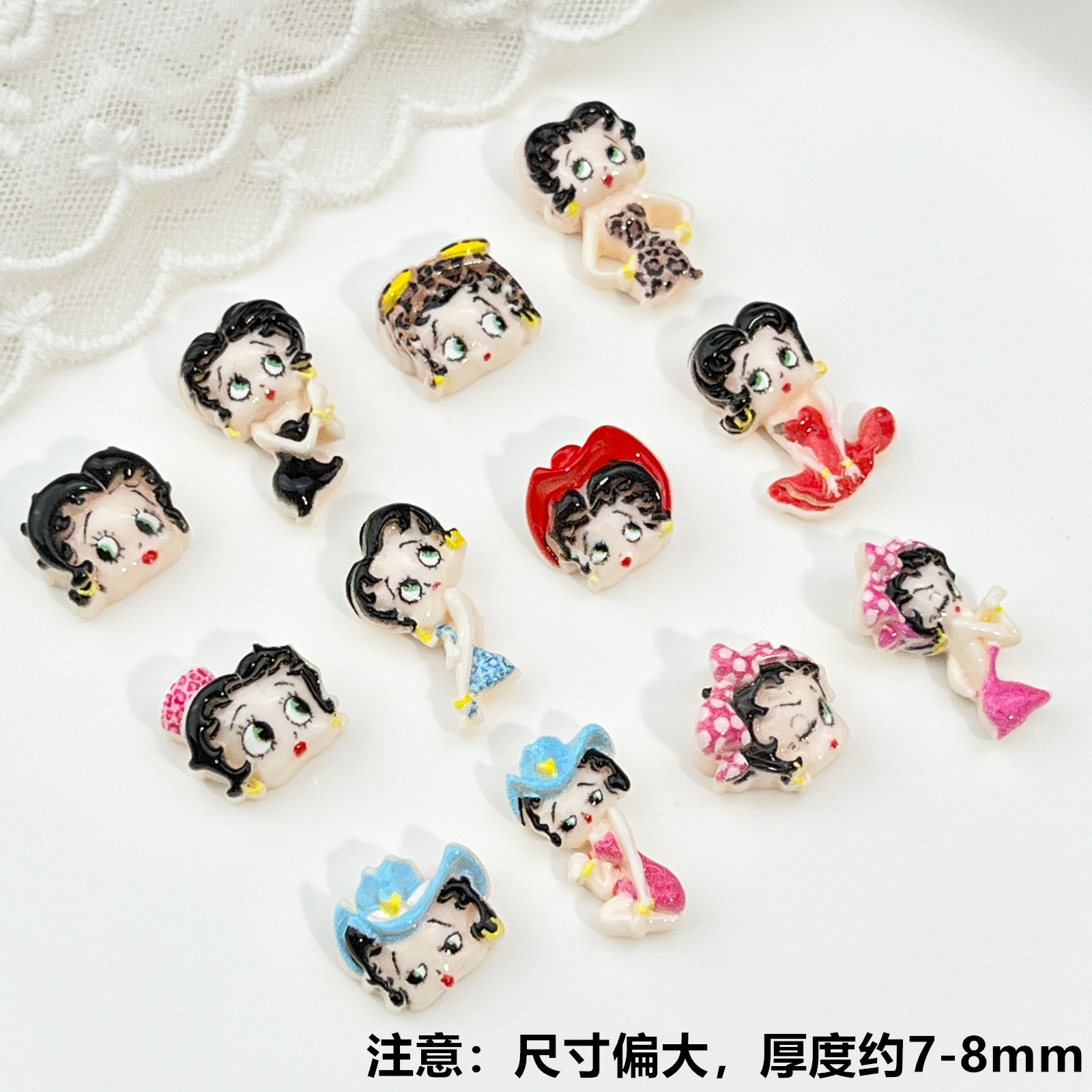 100pcs Cartoon Betty Nail Art  - đánh giá và giá Nail Art