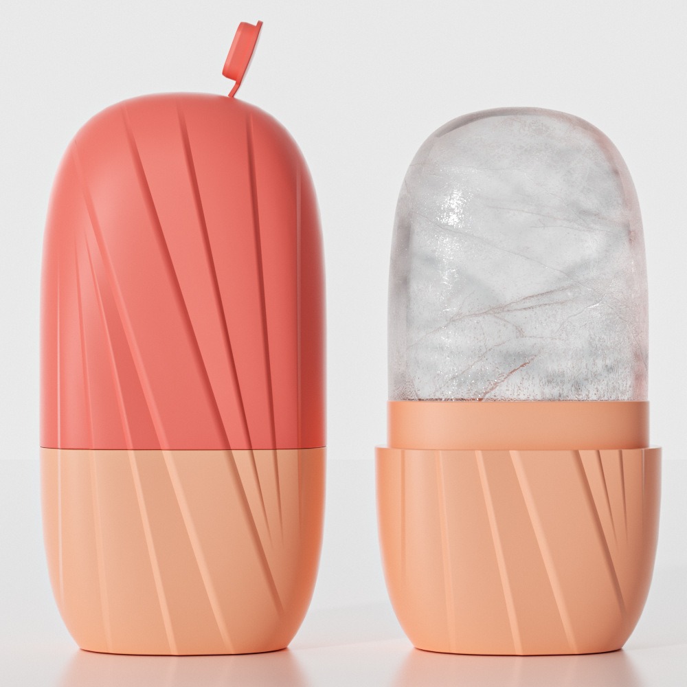 Aesthetic Striped Facial Ice M - đánh giá và giá Face Ice Roller Puffiness