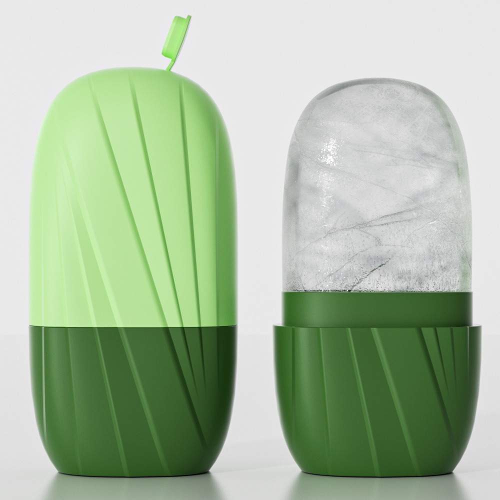 Aesthetic Striped Facial Ice M - đánh giá và giá Face Ice Roller Puffiness