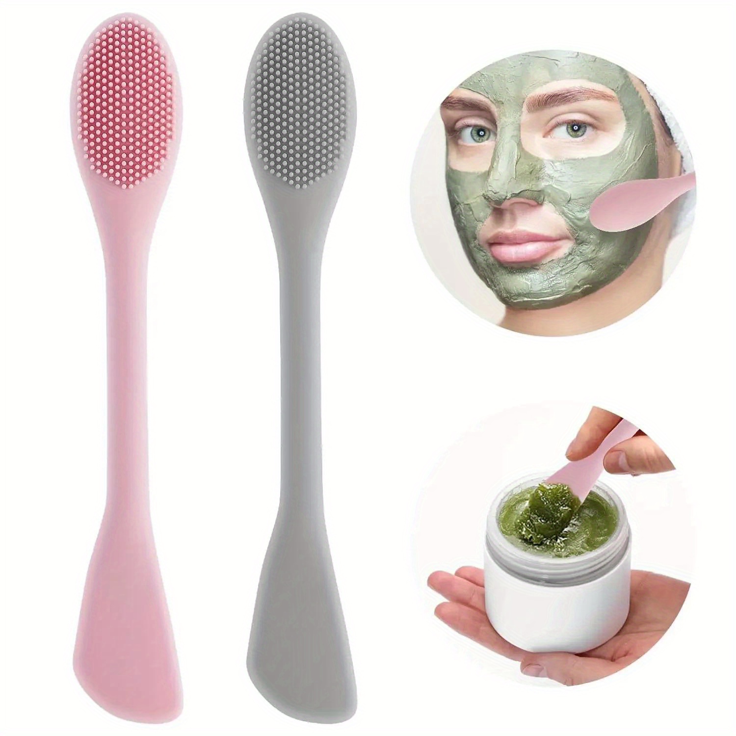 Double Head Facial Mask Brush  - đánh giá và giá Silicone Face Scrubber Electric