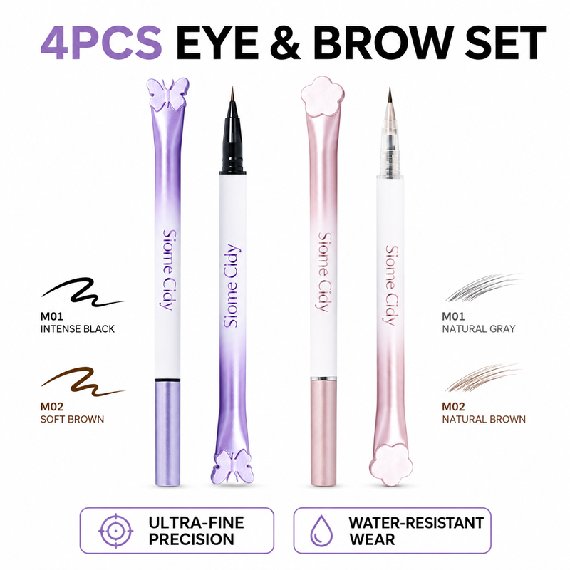 Siome Cidy 4PCS Liquid Eyeline - đánh giá và giá Waterproof Liquid Eyeliner Pen