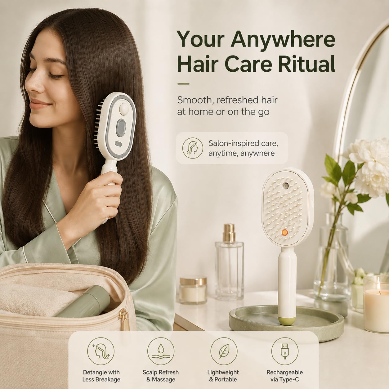 Electric Spray Hair Massage Co - đánh giá và giá Massage
