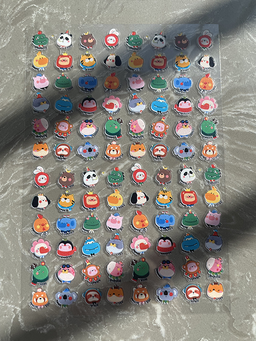 Mini Pvc Kawaii Pattern Poster - đánh giá và giá Nail Art