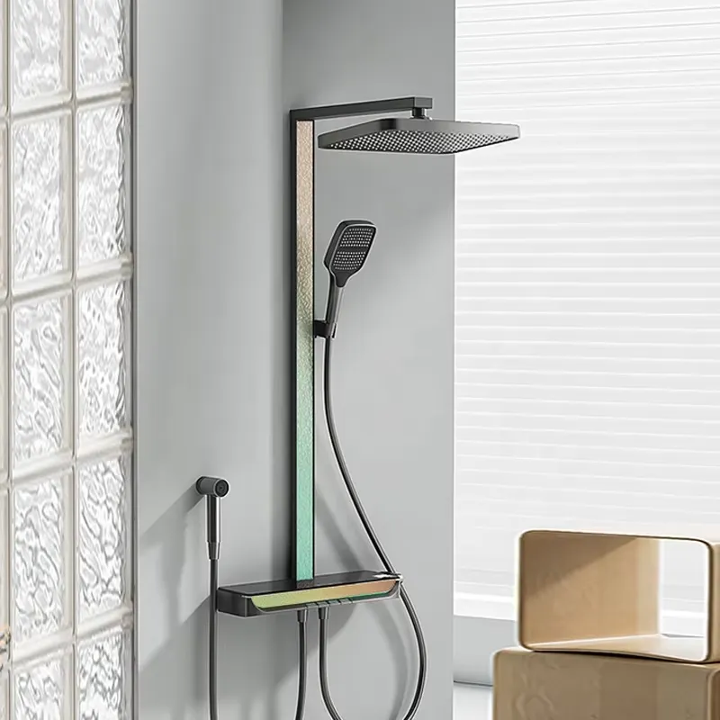 Brass Digital Waterfall Shower - đánh giá và giá Massage