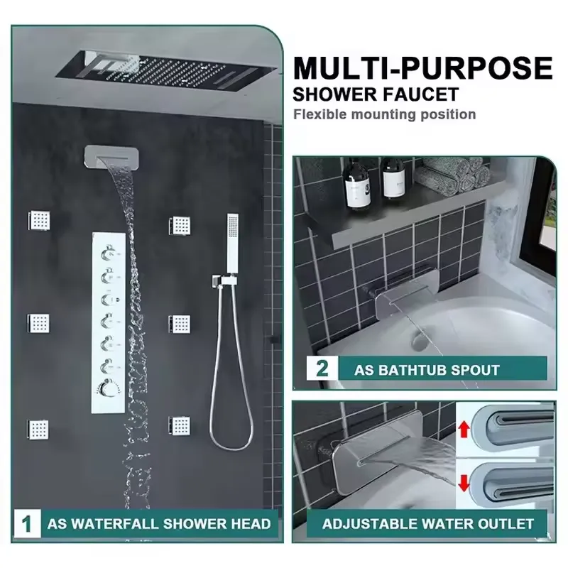 Luxury Smart Ceiling Shower Sy - đánh giá và giá Massage