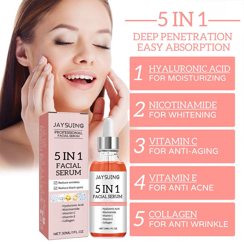 5-in-1 Vitamin C & Hyaluronic  - đánh giá và giá Hyaluronic Acid Facial Serum