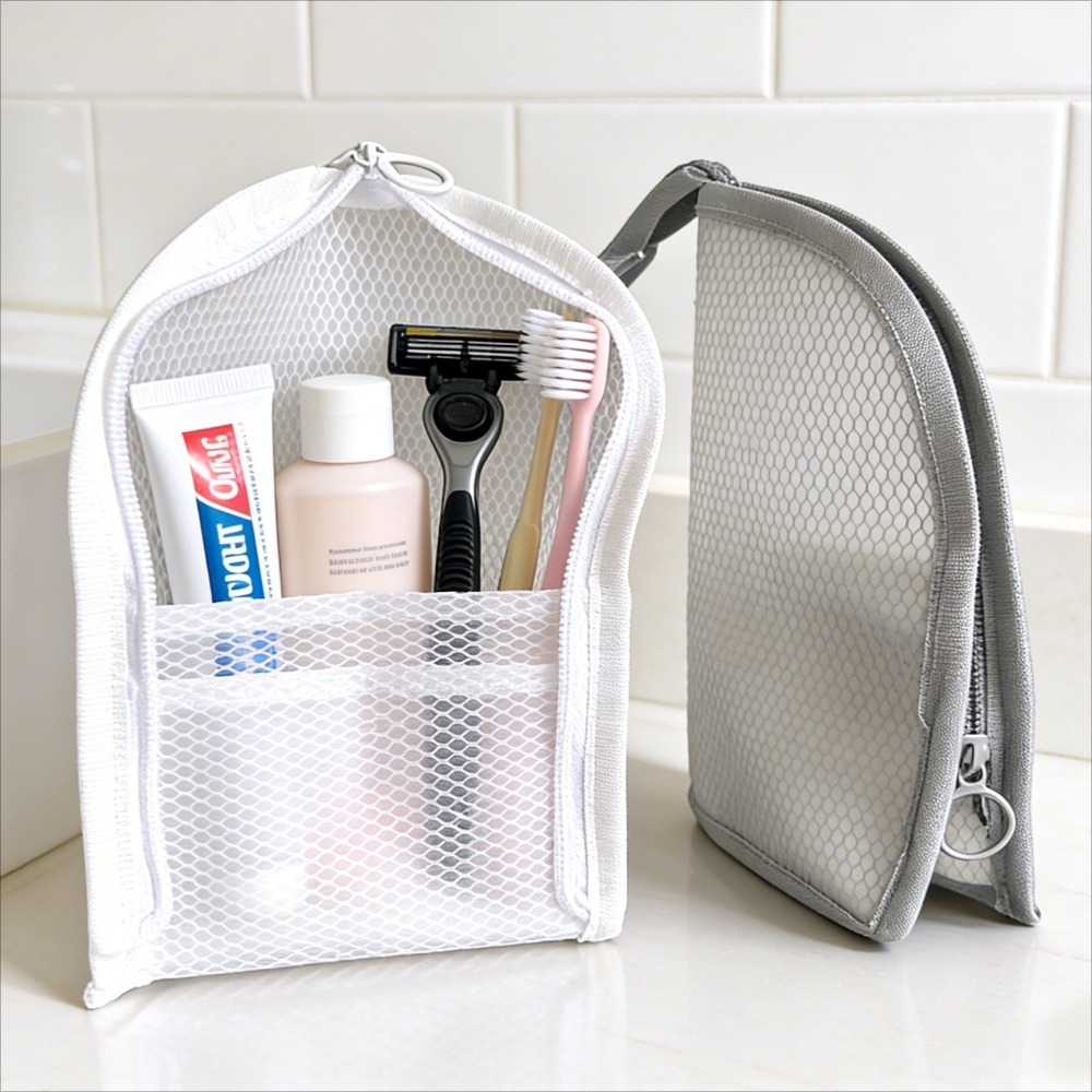 Mesh Toiletry Bag Breathable Q - đánh giá và giá Makeup
