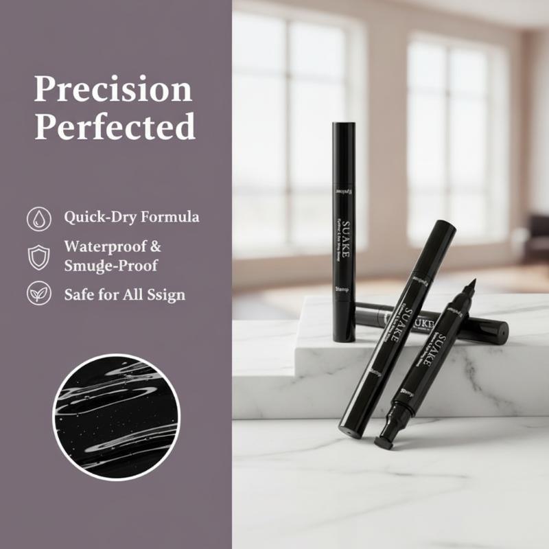 2PCS Black Eyeliner Double-end - đánh giá và giá Waterproof Liquid Eyeliner Pen