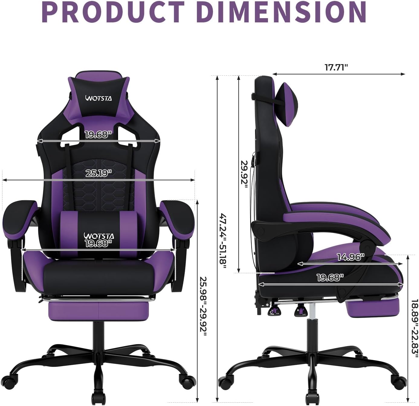 Gaming Chair with Massage,Ergo - đánh giá và giá Massage