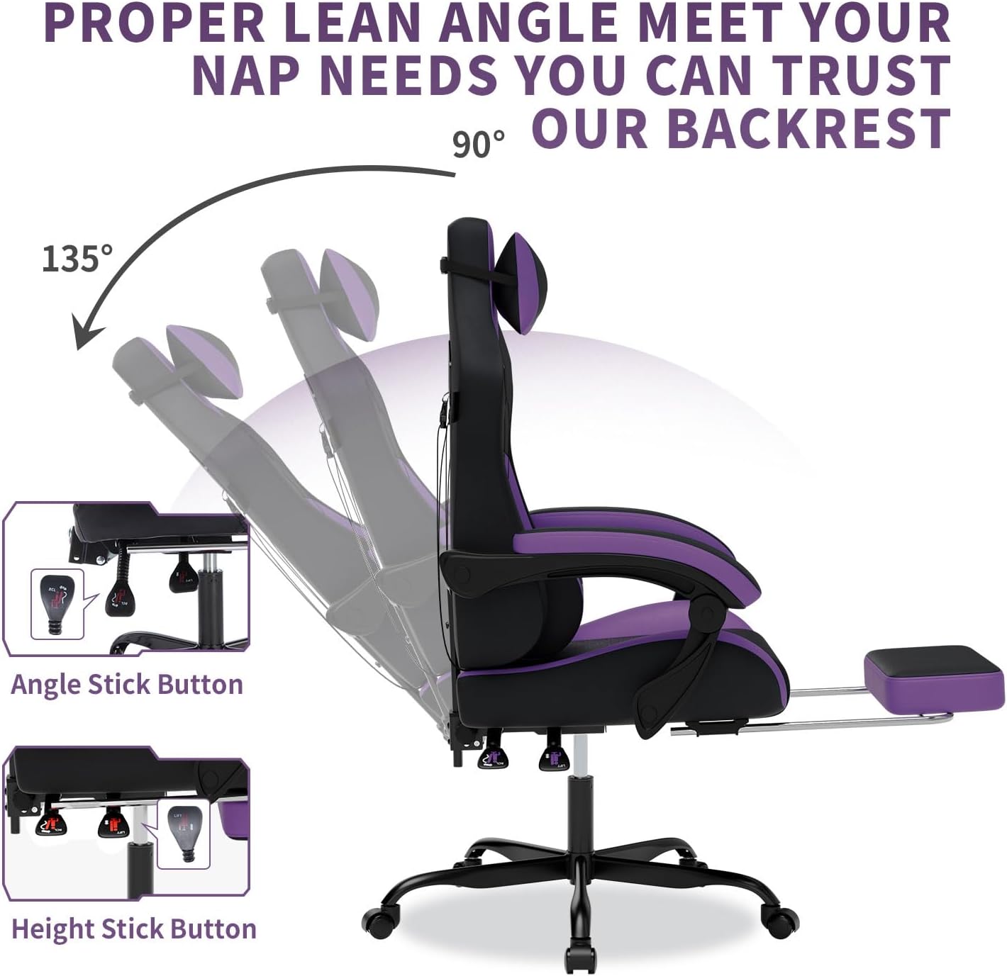 Gaming Chair with Massage,Ergo - đánh giá và giá Massage