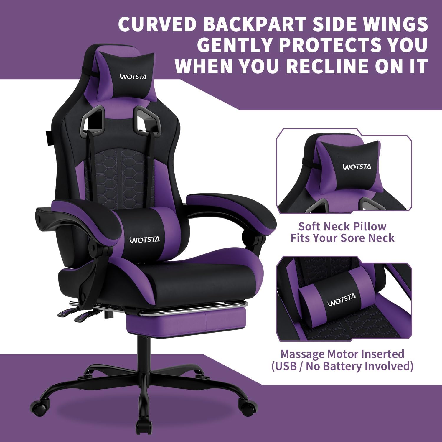 Gaming Chair with Massage,Ergo - đánh giá và giá Massage