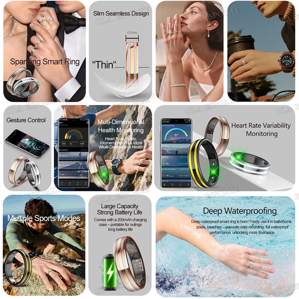 Gesture Sensing Smart Ring Hea - đánh giá và giá Health Monitors